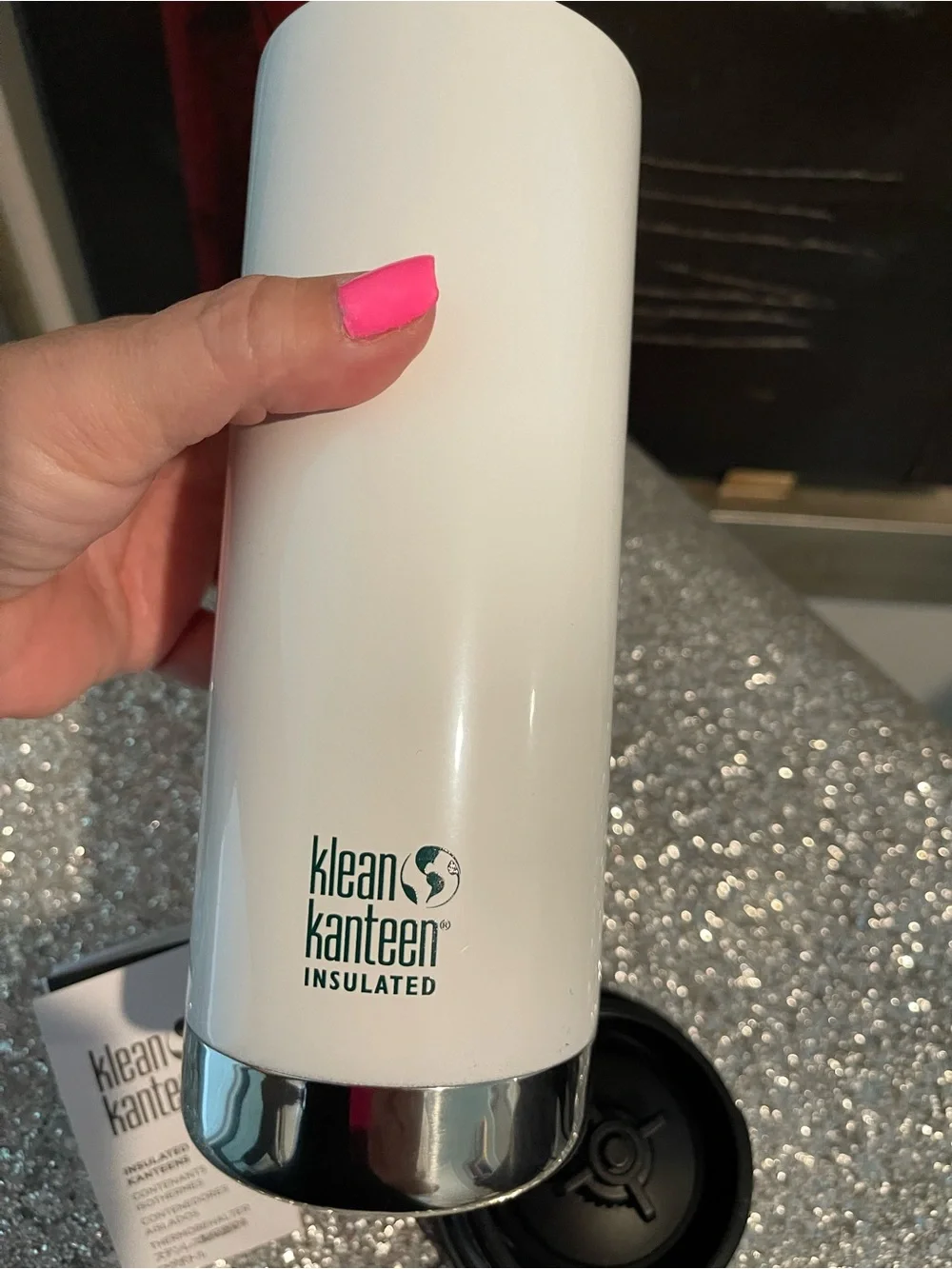 Ralph Lauren White Travel Tumbler with Green Logo